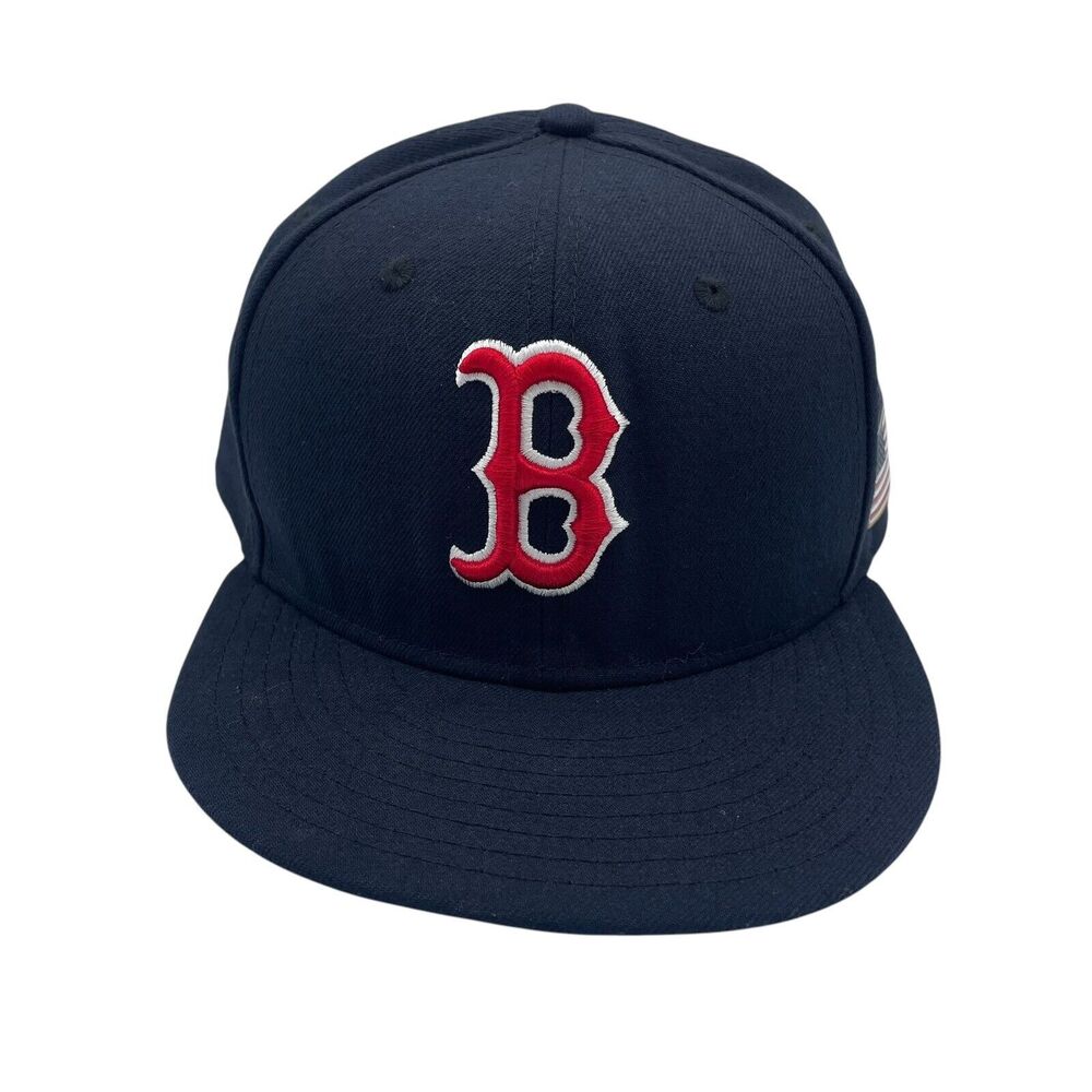 MLB Boston Red Sox 9/11 Memorial Fitted Baseball Hat 7 3/4 Home Navy Blue